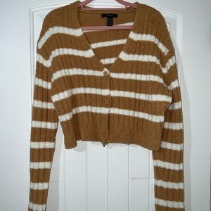 Striped Cropped Cardigan